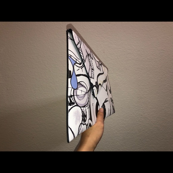 Asos Asymmetrical Graffiti-Style Envelope Clutch - Picture 4 of 16